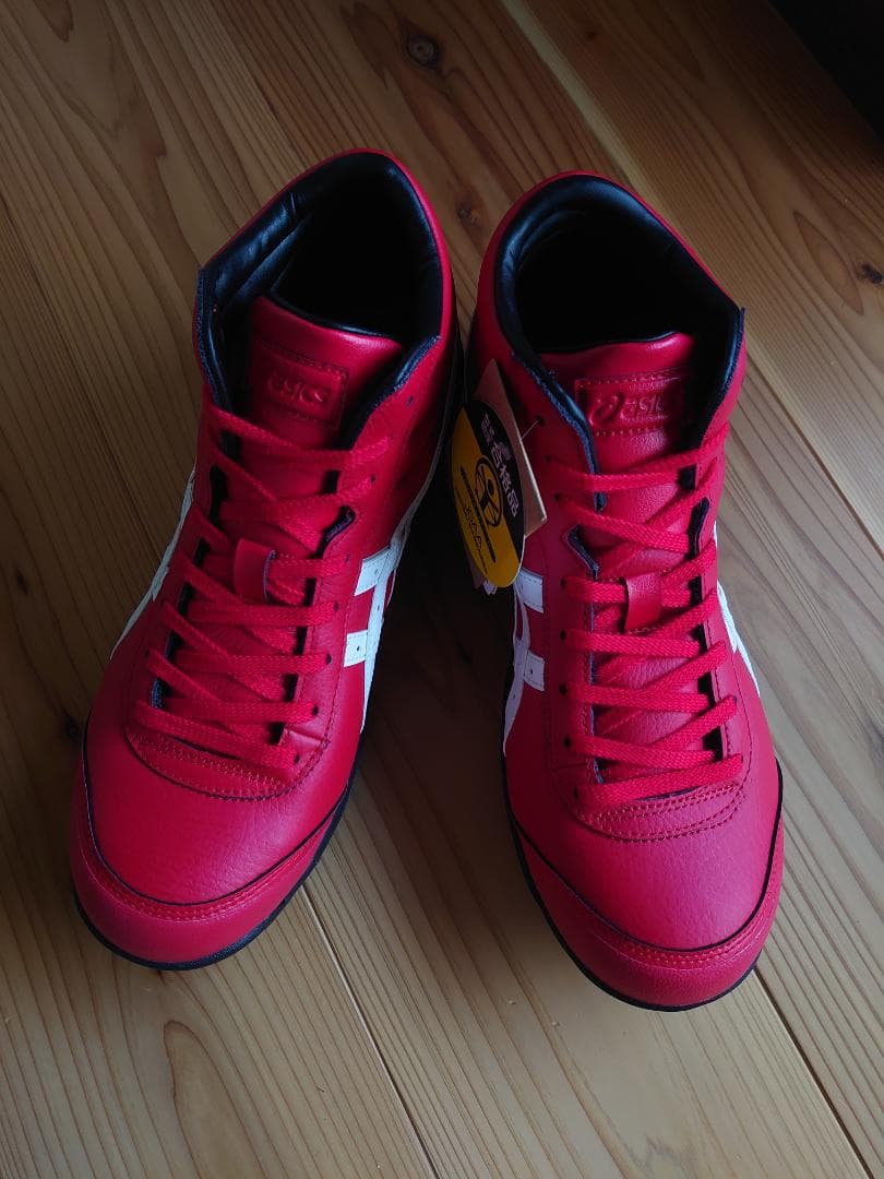 て*·様 アシックス 安全靴 ウィンジョブ CP701 クラシックレッド×ホワイ