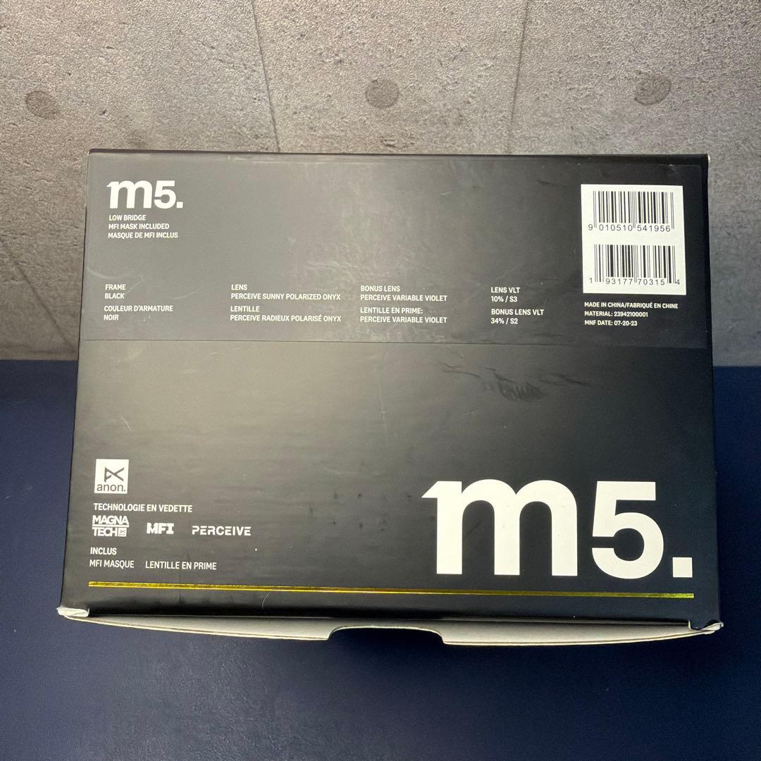anon m5 ゴーグル ボーナスレンズ ネックウォーマー 付き MFI
