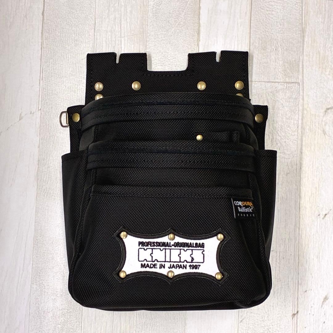 ひ*ろ様 ニックス　KNICKS 3段腰袋　未使用　ワッペン白黒カスタム