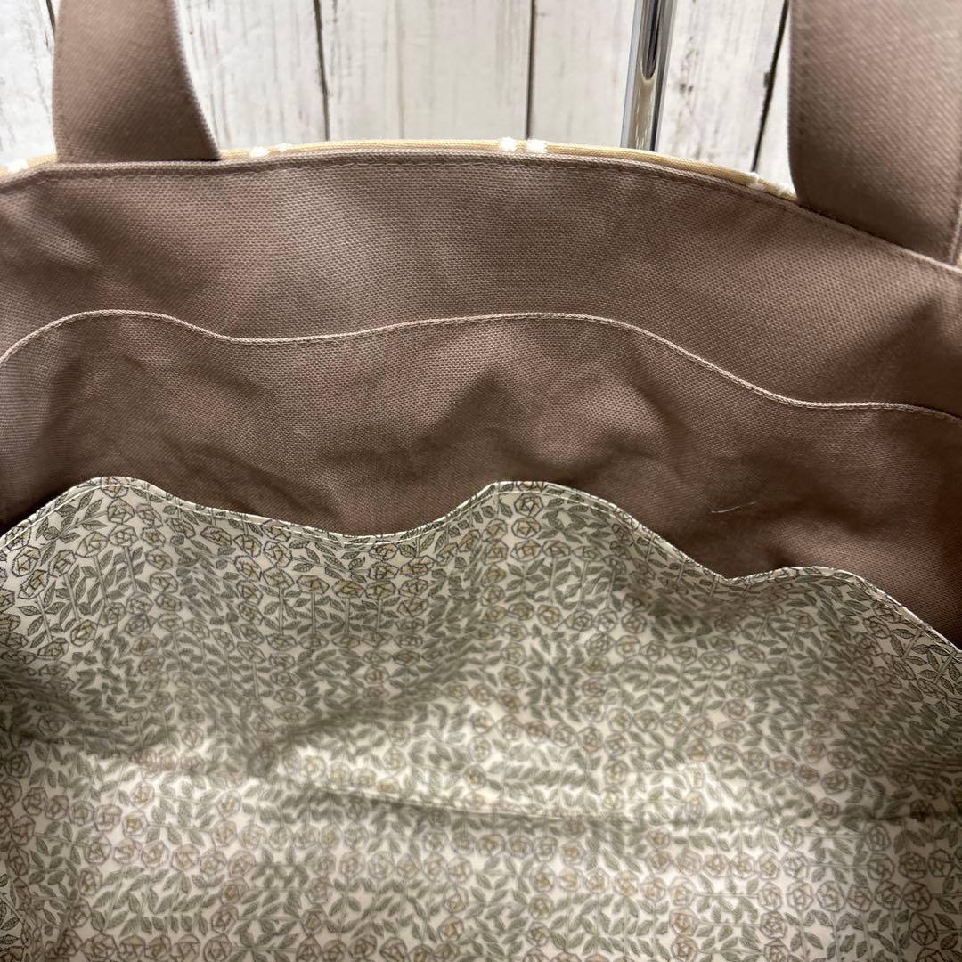 tantan プランプバッグ大 タンバリンベージュとマーメイドトートバッグ