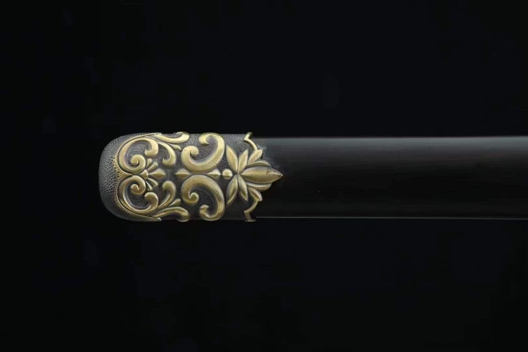 少帝唐刀（黒檀金）古兵器 武具　刀装具　日本刀　模造刀 居合刀