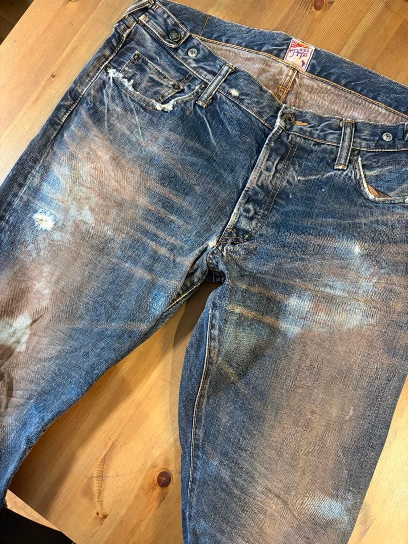 Prps紫製品ダメージ加工 デニム 36ビンテージ