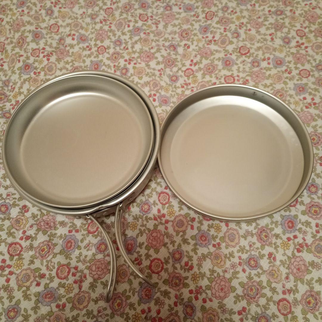 【新品未使用】エバニュー チタン クッカーセット「S」 セラミック ECA411