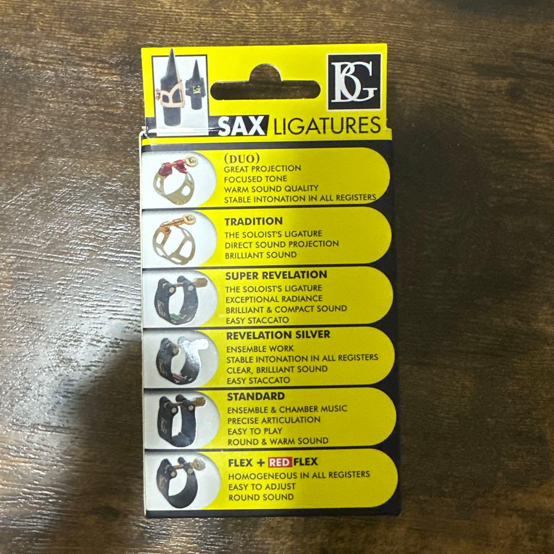 BGトラディション リガチャー テナーサクソフォーン用 ゴールドラッカー L40