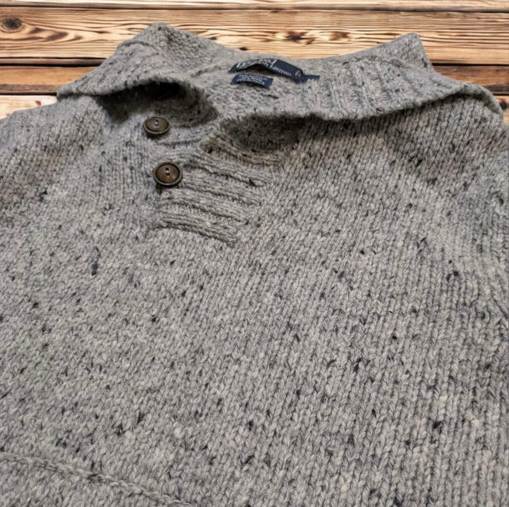 ✨完売品✨ POLO ラルフローレン ニット パーカー フード付き アルパカ