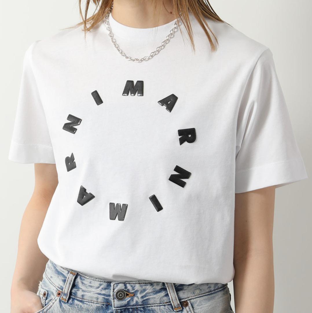 【新品】大人もOK MARNI シャツ 半袖 ロゴ ブラック 12Y 150cm