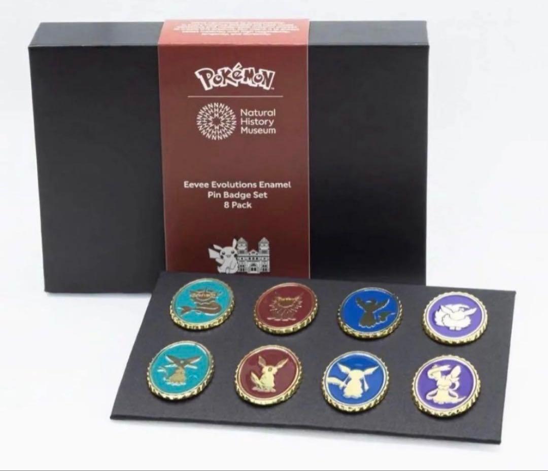 ポケモン　ロンドン自然史博物館　ピンバッジセット