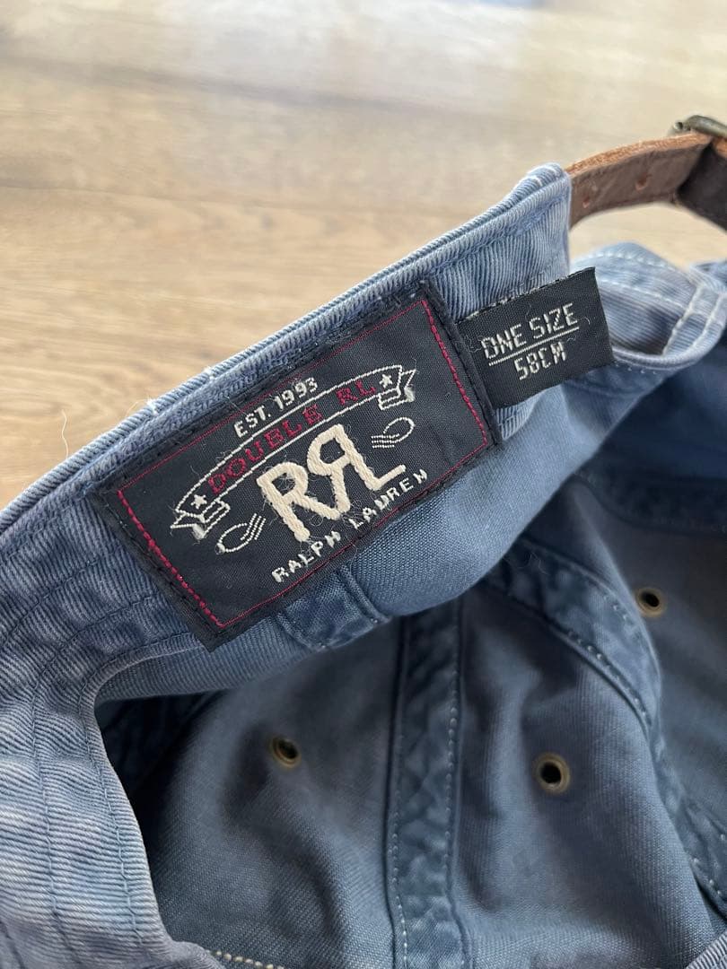 RRL トラッカーキャップ ダブルアールエル ワーク キャップ レザー ベルト