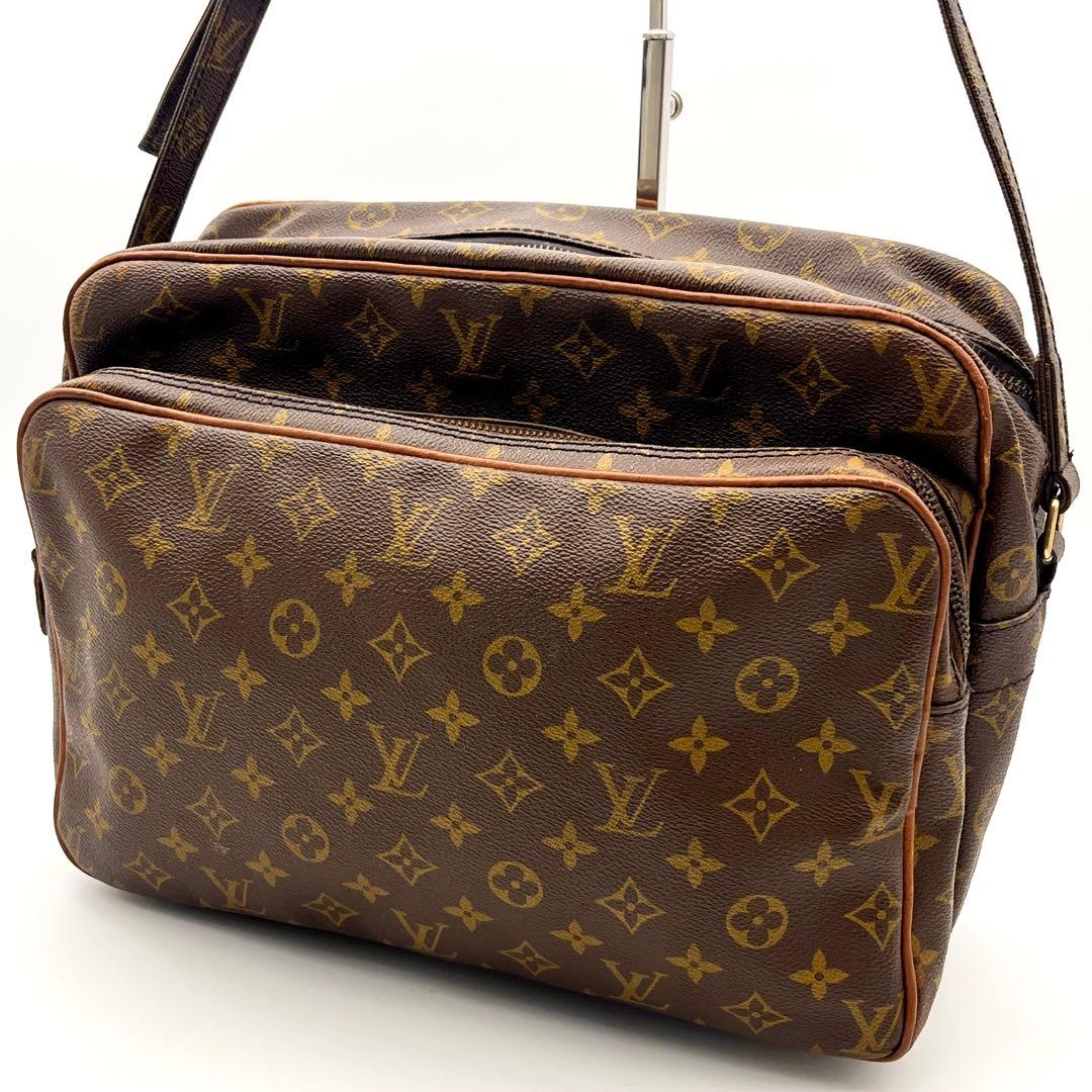 ルイヴィトン ヴィンテージ 前期ナイル モノグラム ショルダーバッグ 正規品 茶