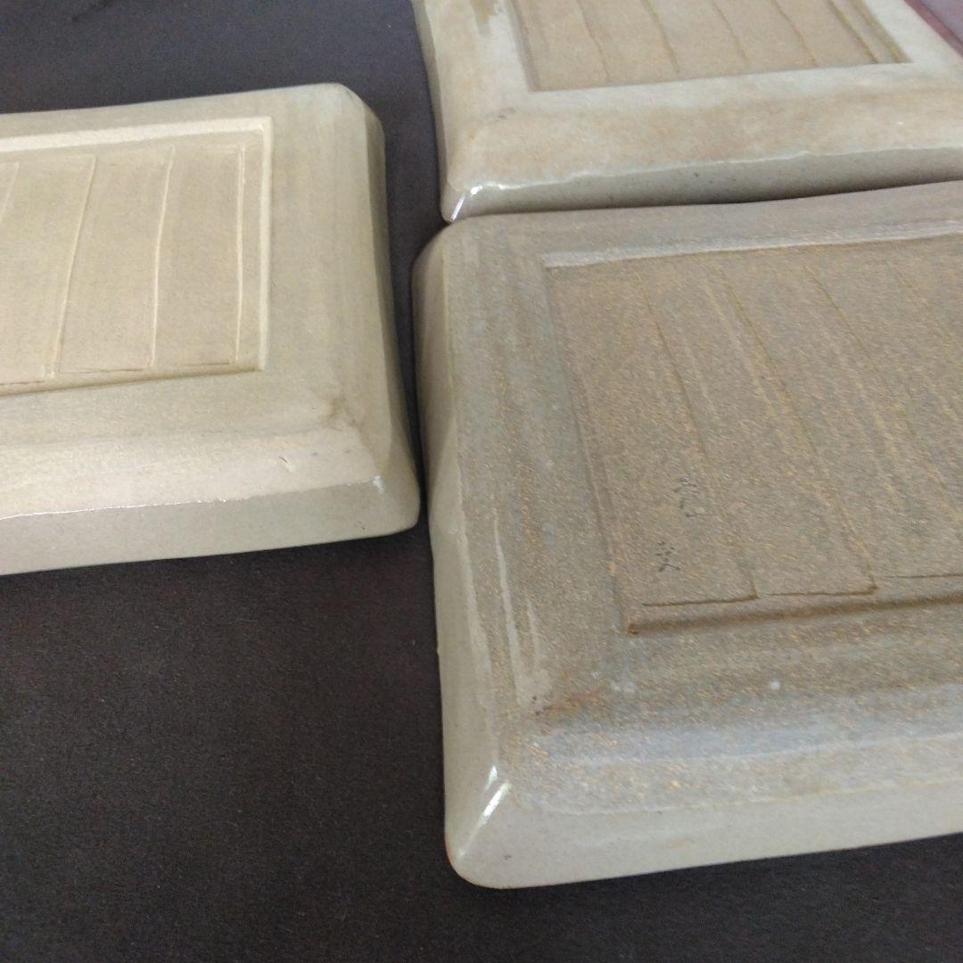 角皿　赤膚焼　正人