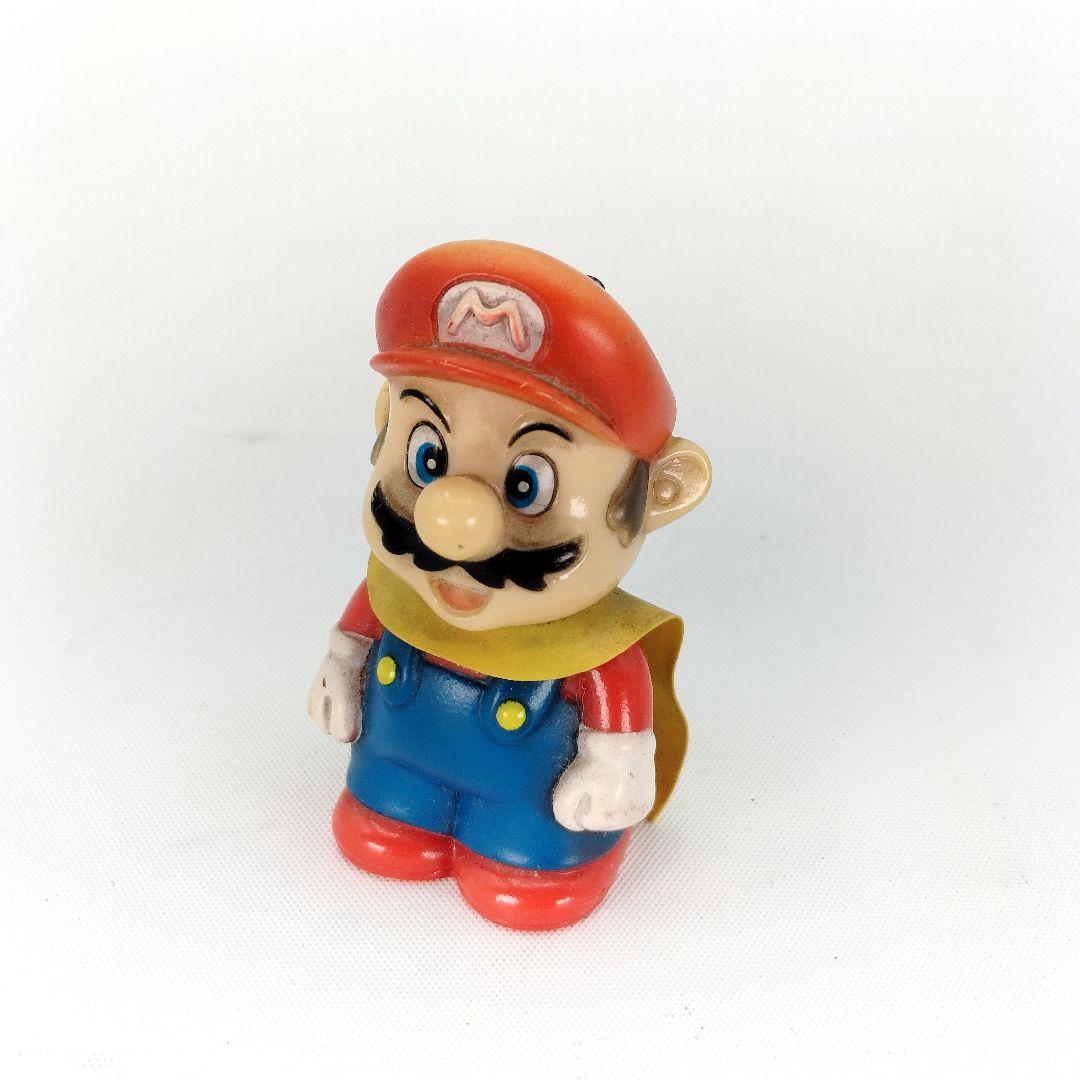 レトロ スーパーマリオワールド マントマリオ キーホルダー フィギュア 当時物