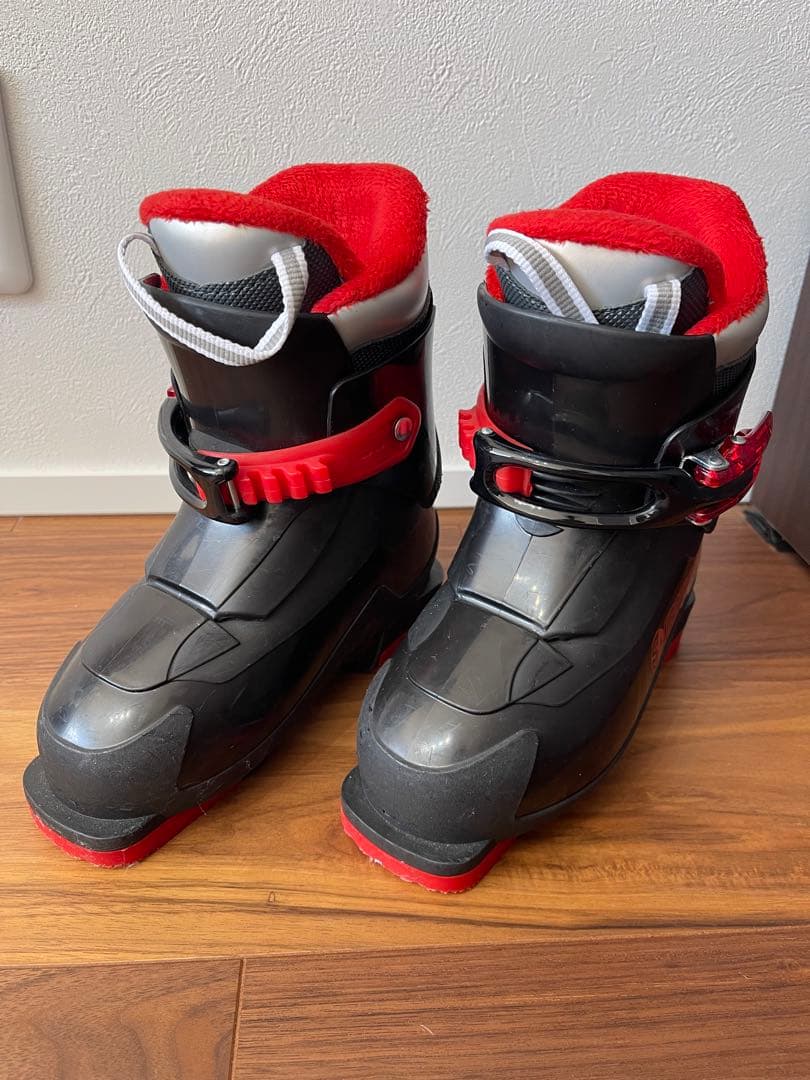 KAZAMA スキー板　96㎝　ブーツ19㎝ ストック75㎝　収納ベルト