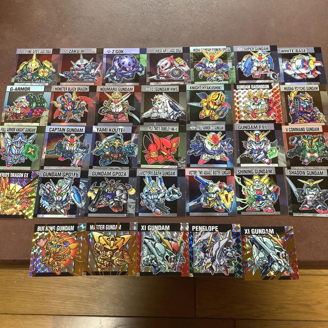ラスト1つ　元祖SDガンダムスナックII シール全33種 フルコンプ
