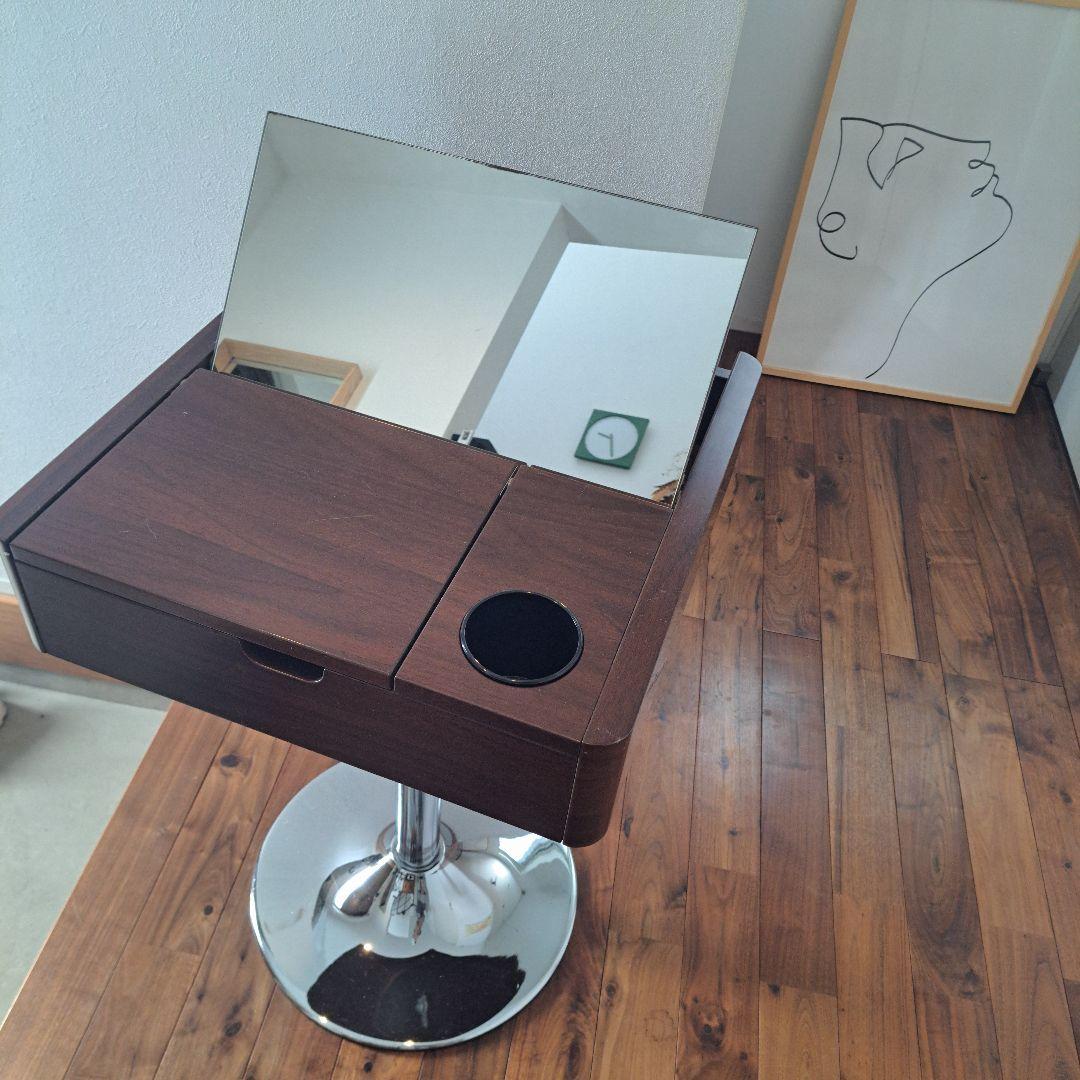 ヴィンテージ　ドレッサー　昭和レトロ　ミッドセンチュリー　スペースエイジ　茶色