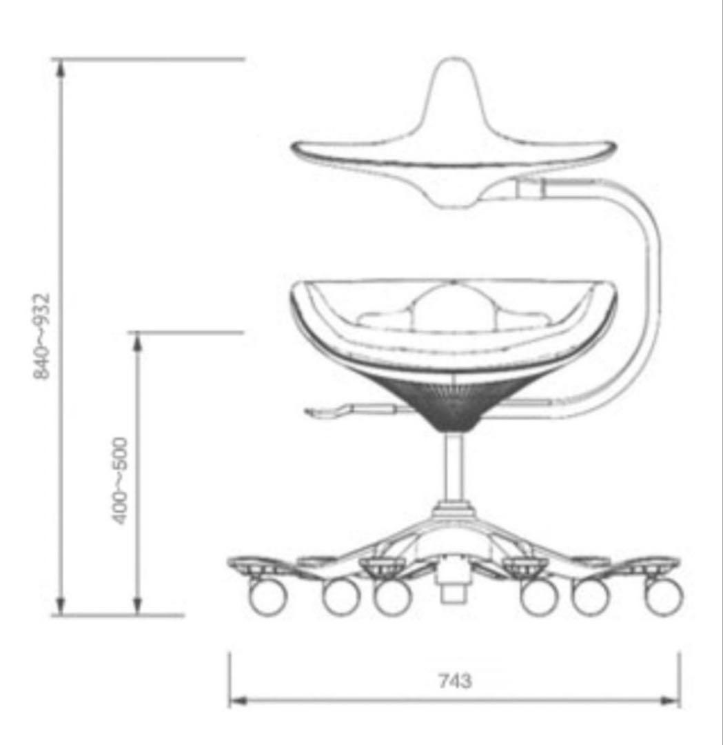 【引取歓迎】iPole7（アイポール7）　ウリドル 姿勢矯正チェア