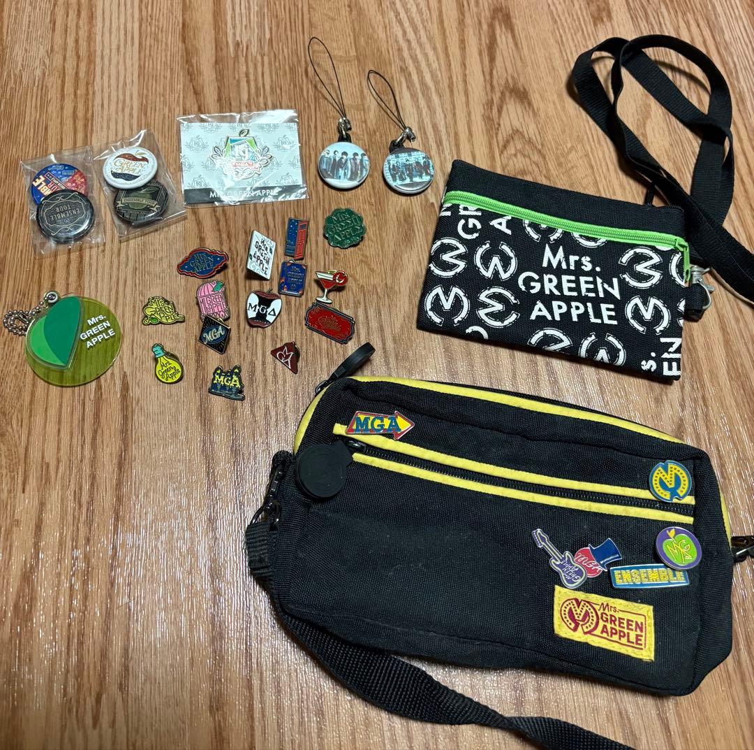 Mrs. GREEN APPLE ポーチ バッジセット キーホルダー
