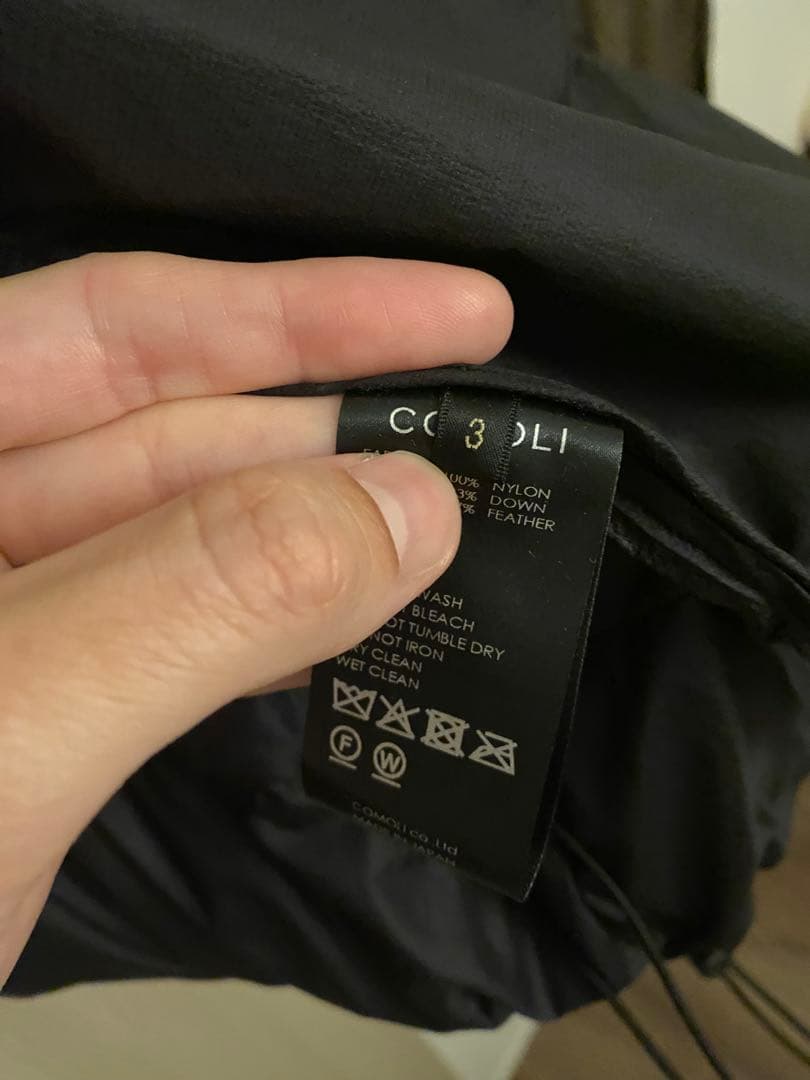 COMOLI ダウン　25aw サイズ3