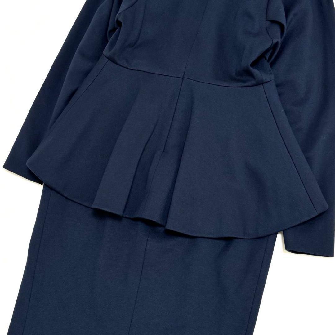 sss マメ クロゴウチ ペプラム ジャージーワンピース オケージョン