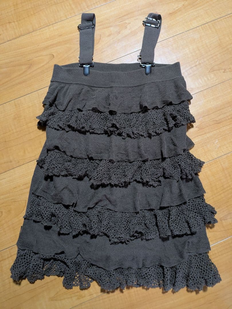 ヒステリックグラマー Hysterics フリルキャミソール ブラウン