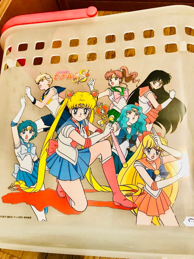 超激レア品❣️希少品セーラームーン1990年代洗濯カゴおもちゃ箱大きめ