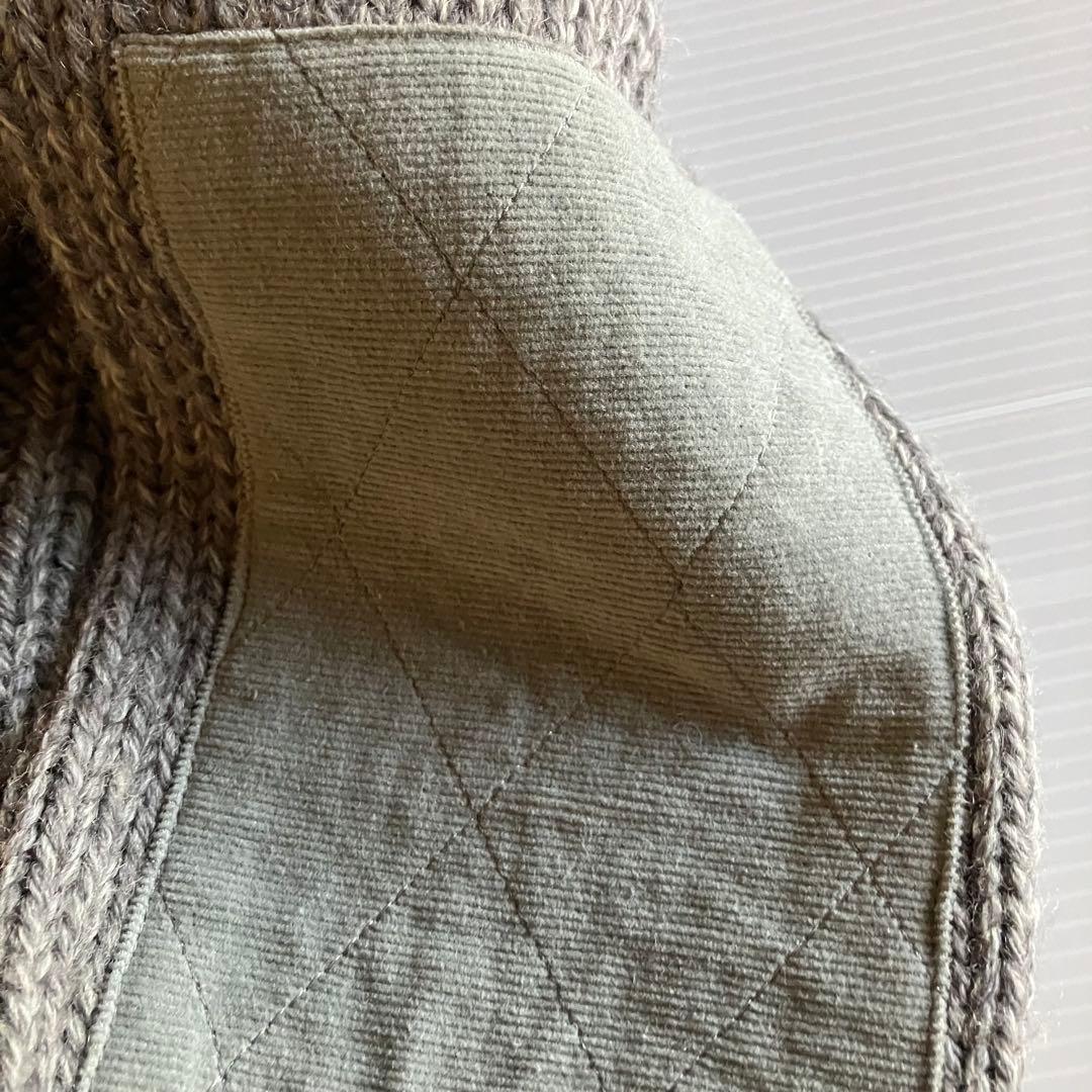 00s archive TORTUGA 王冠スタッズスカル厚手ドライバーズニット