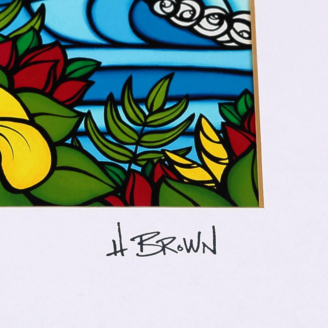 ヘザー ブラウン 『 ハイビスカス ブリーズ 』 203mm × 254mm