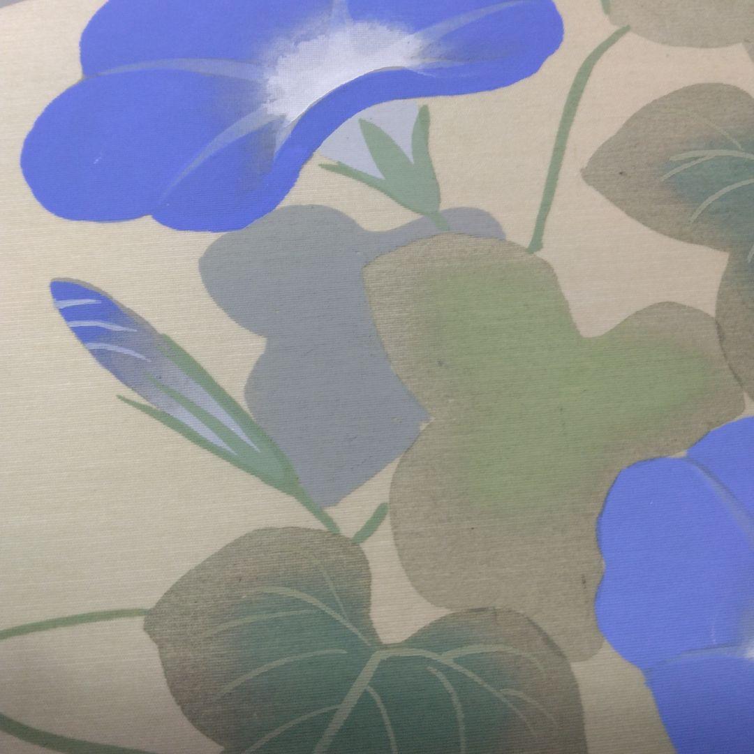 掛け軸「朝顔」仲田龍安　二重箱　高級良品　未使用品