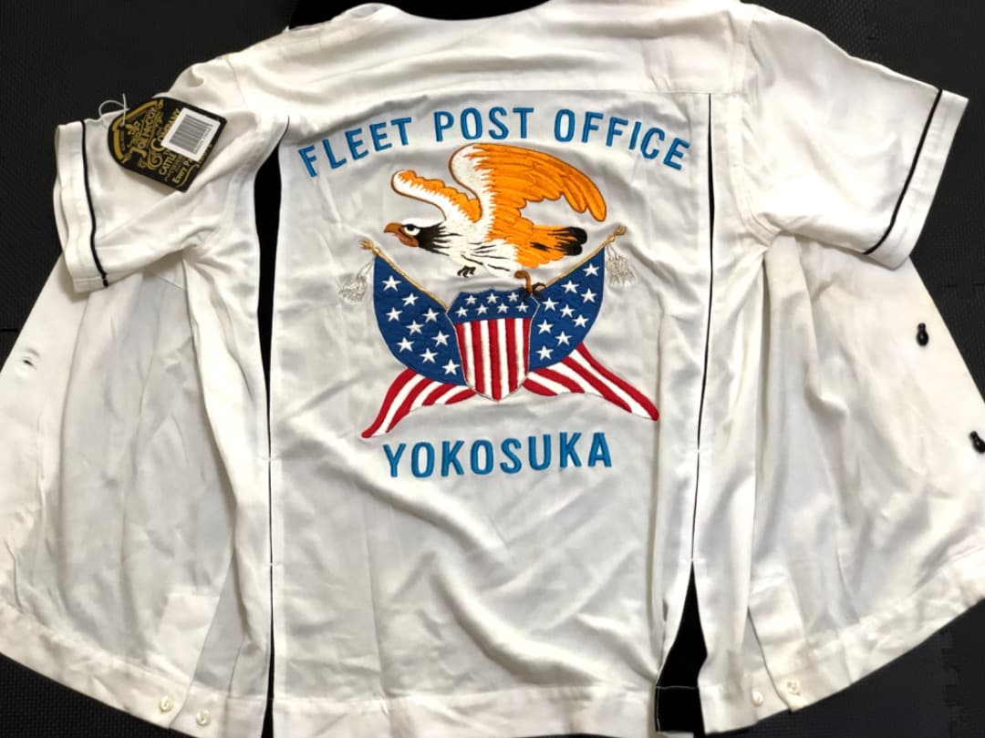 未使用品リアル マッコイズ豪華★スカジャン総刺繍★襟ハンド★ボーリングシャツ★M