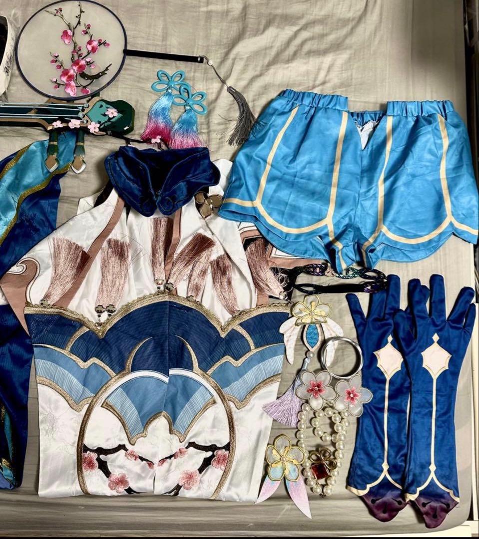 【ウィッグ付き】崩壊スターレイル 阮梅　ルアン・メェイ　扇子　Lサイズ