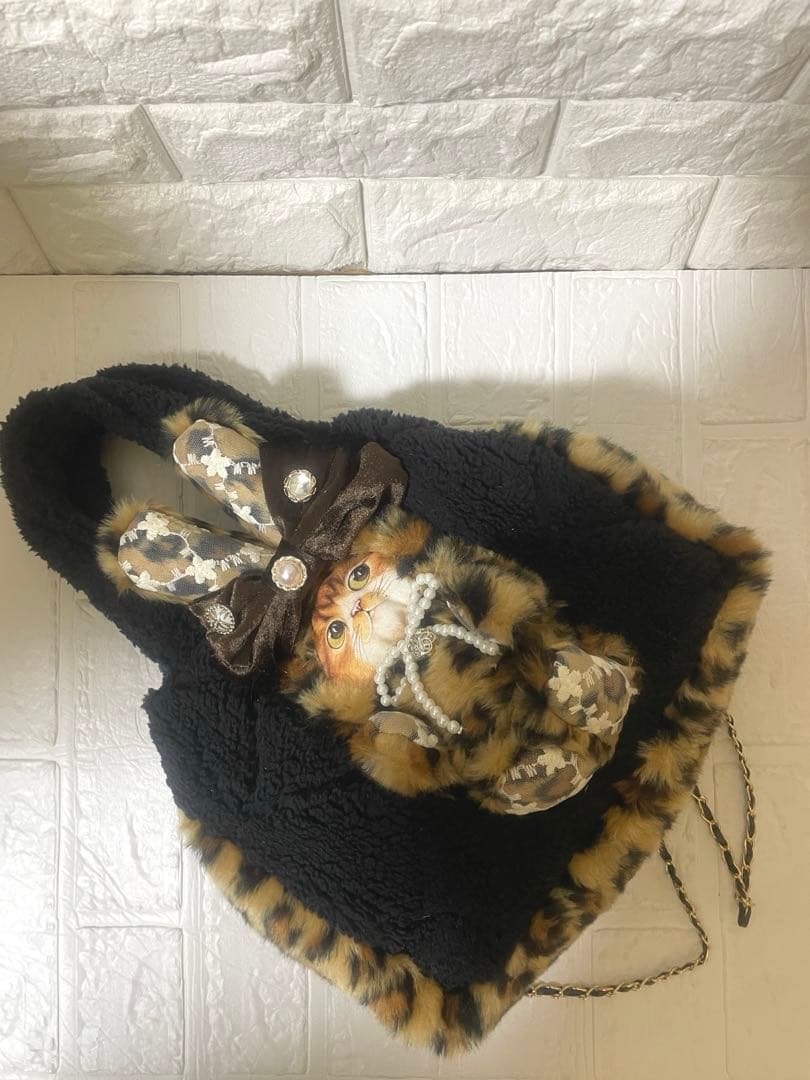 ぴ*ん様 コヤンイサムチョン　ハンドメイド ふわふわ　ショルダー取り外しトートバ