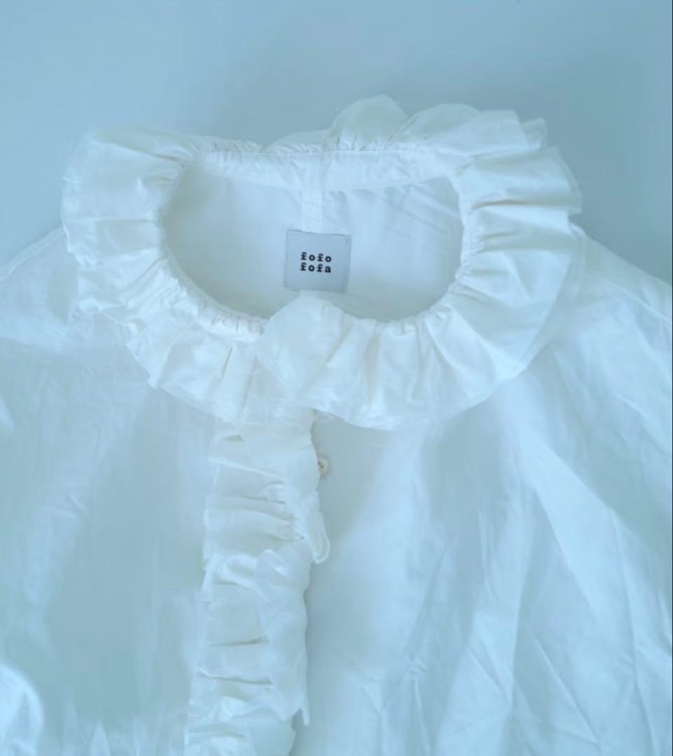 新品　fofofofa レイ　ブラウス　白 LEI BLOUSE 卒業式