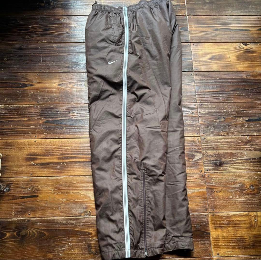 00s ナイキ ナイロン ジャケット パンツ セットアップ 裏地起毛 中綿