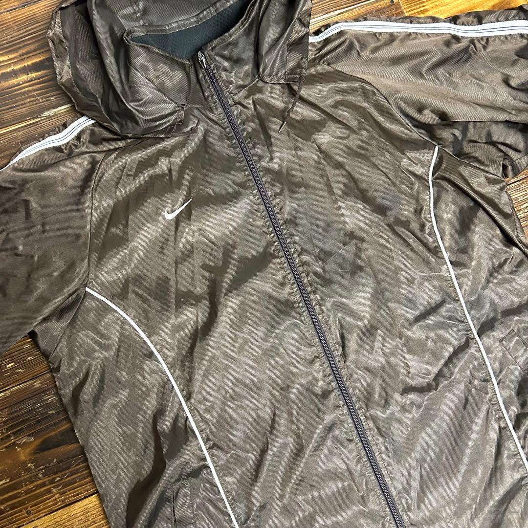 00s ナイキ ナイロン ジャケット パンツ セットアップ 裏地起毛 中綿