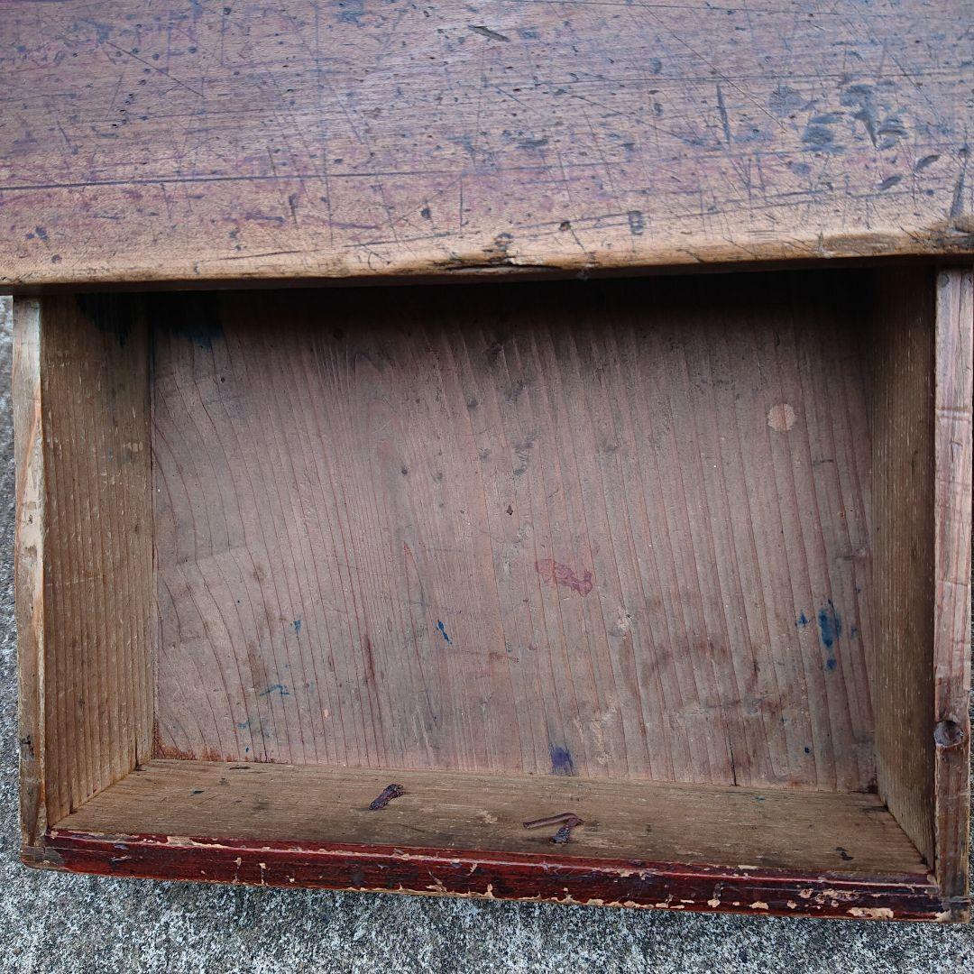 アンティーク レトロ 木製文机 古民家 大正 昭和