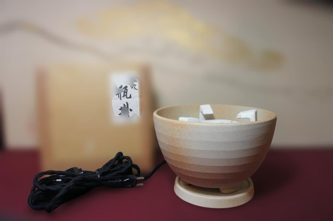 専用☆瓶掛け 塩吹 手あぶり卓上火鉢 電熱器 送料込み