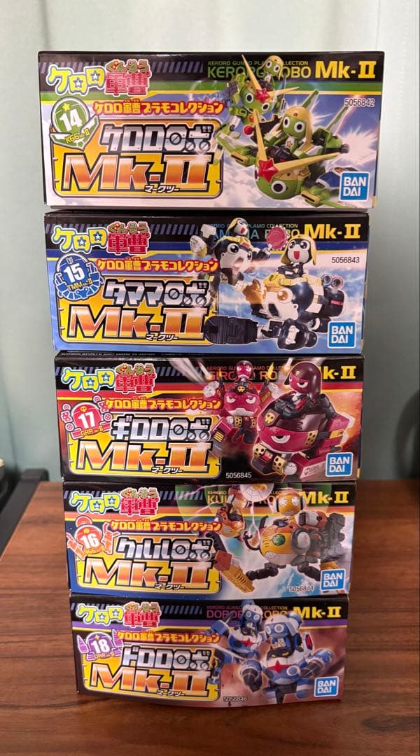 ケロロ軍曹 プラモデル Mk-Ⅱ ゴッドケロン 合体　5体セット　ケロロロボ