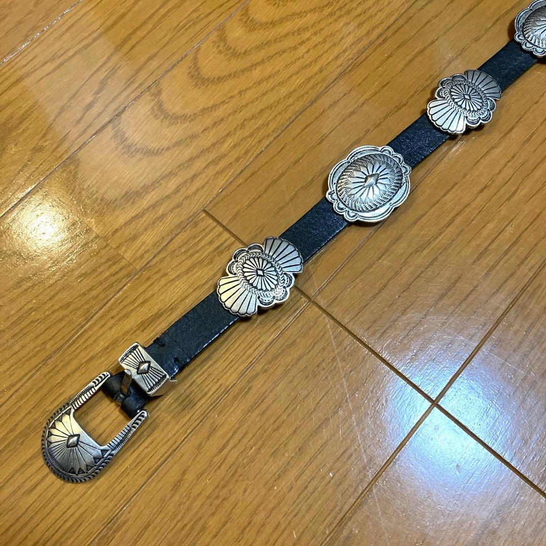 RUST MOOD コンチョレザーベルト　黒