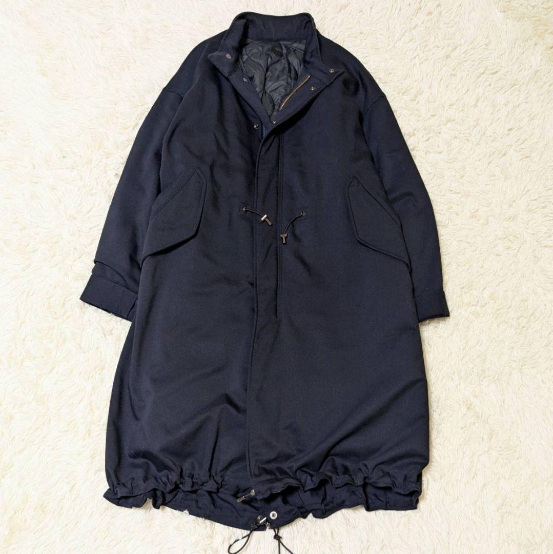 スピック＆スパン 22AW M51 中綿 モッズコート ネイビー S