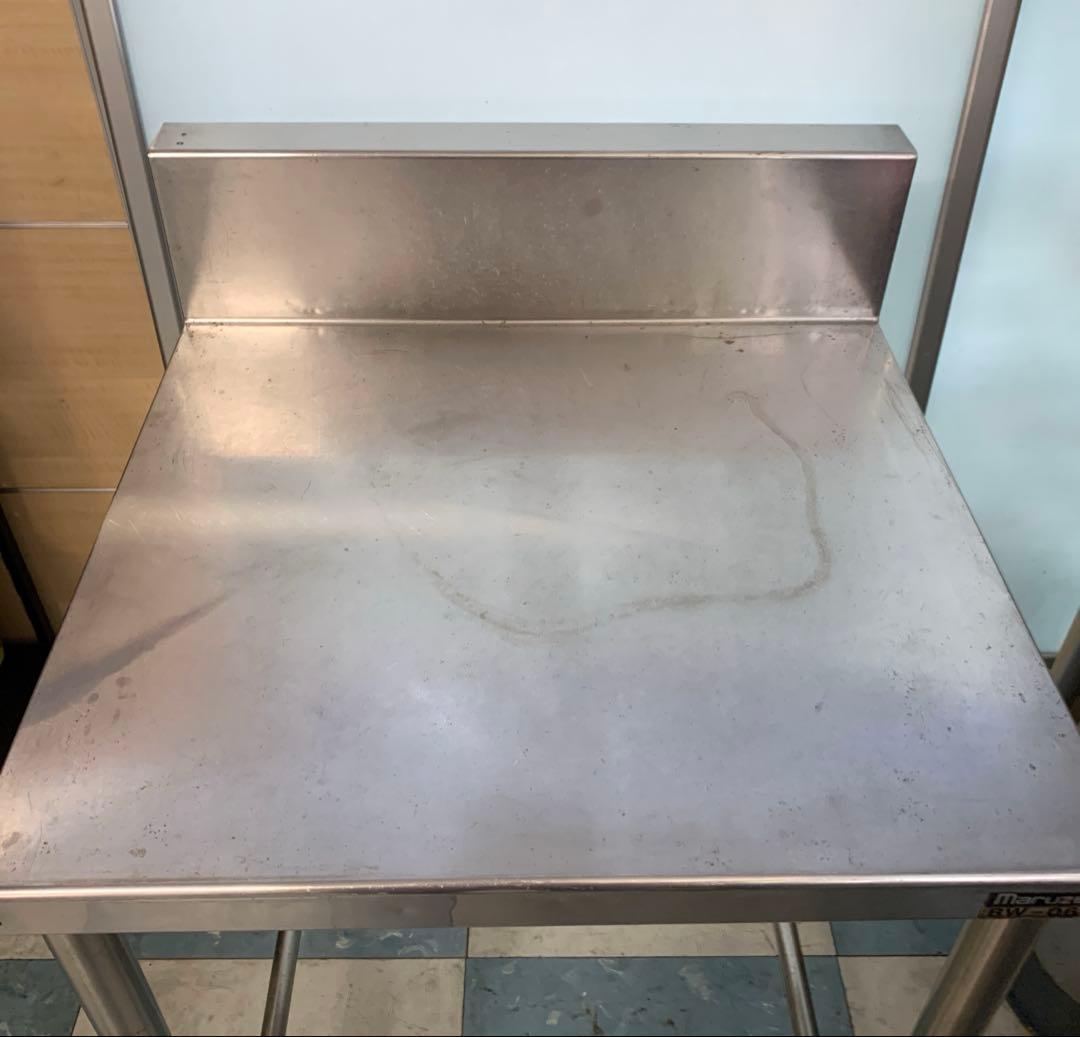 マルゼン 業務用ステンレス作業台 BW-066 バックガード付 80×60×60