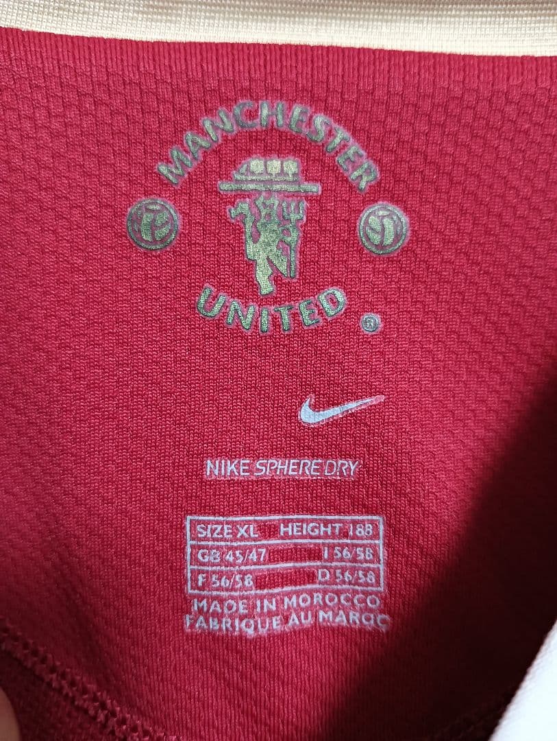 ナイキ マンチェスター・ユナイテッド ユニフォーム 06/07ホームXL 正規品