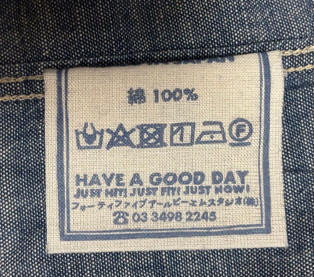 45rpm フリルシャツ(藍インディゴ)