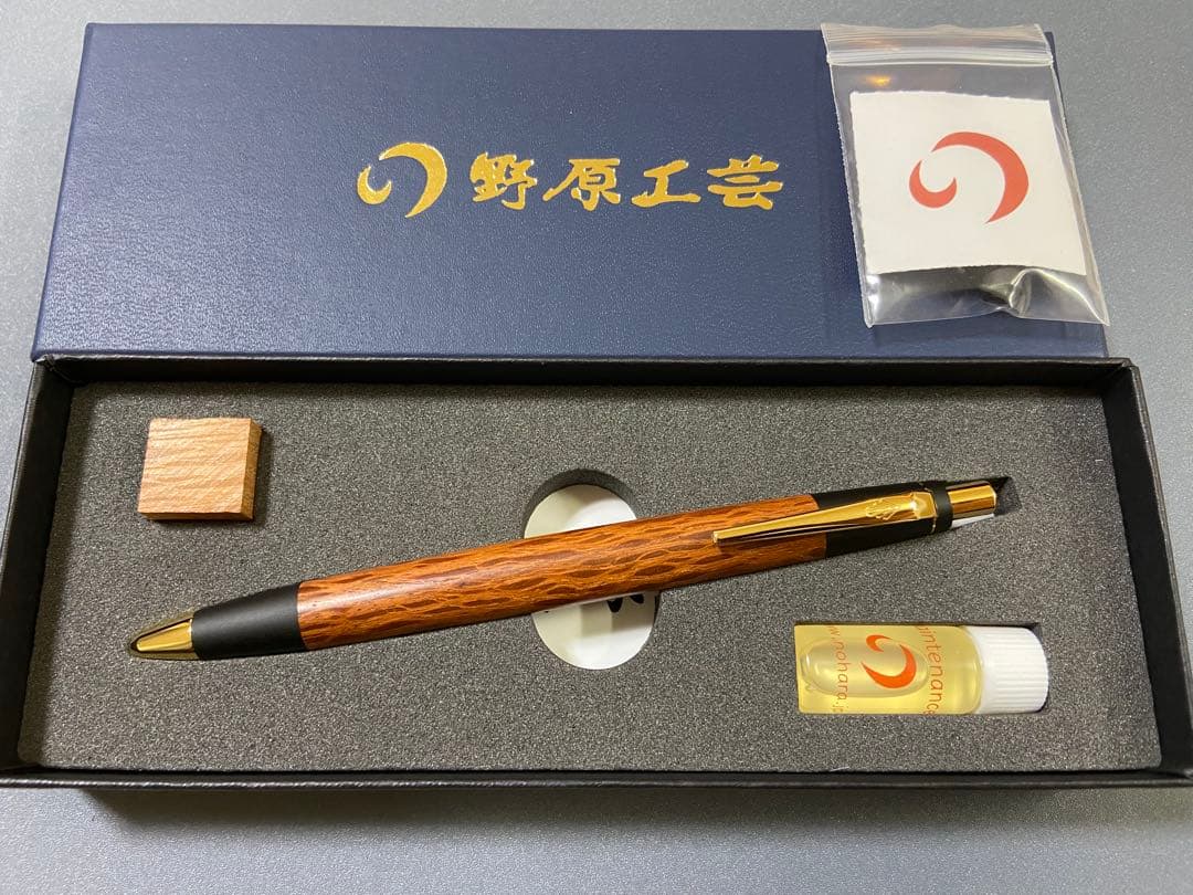 野原工芸　シャーペン　シーオーク　ゴールド金具　新品　おまけ付き