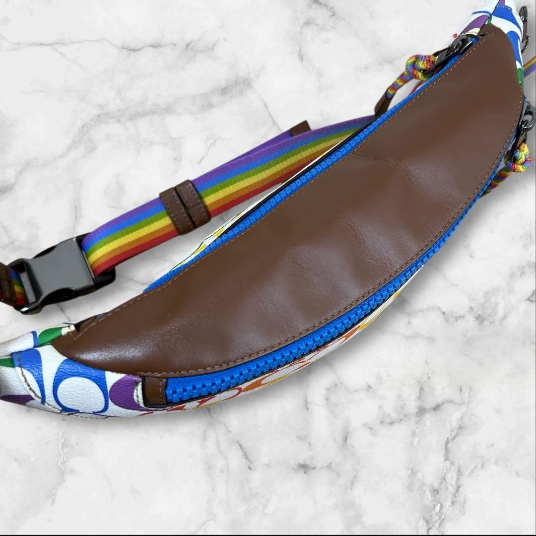 【極美品希少】COACH RAINBOW 2472 ウエストポーチ PVCレザー