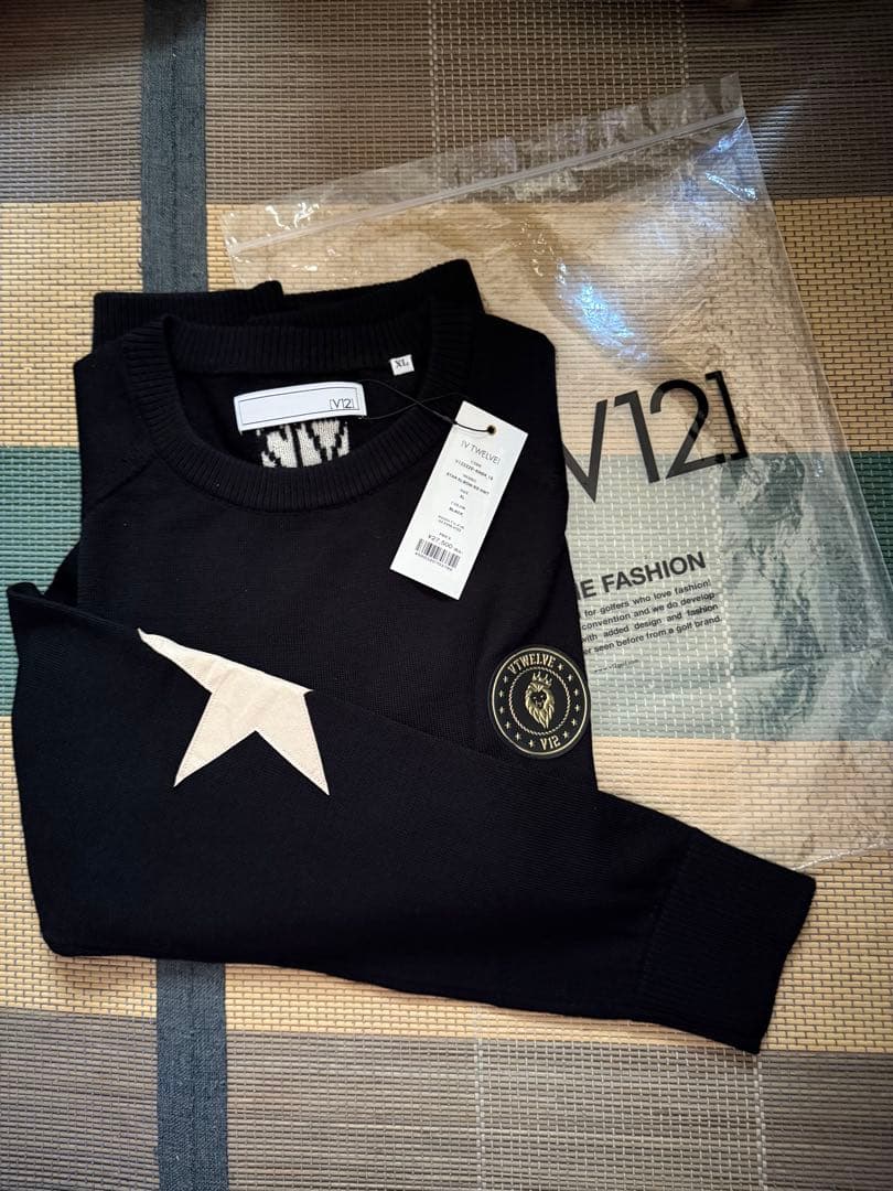 【V12 】メンズ ゴルフ ゴルフウェア ニット ニットプルオーバー