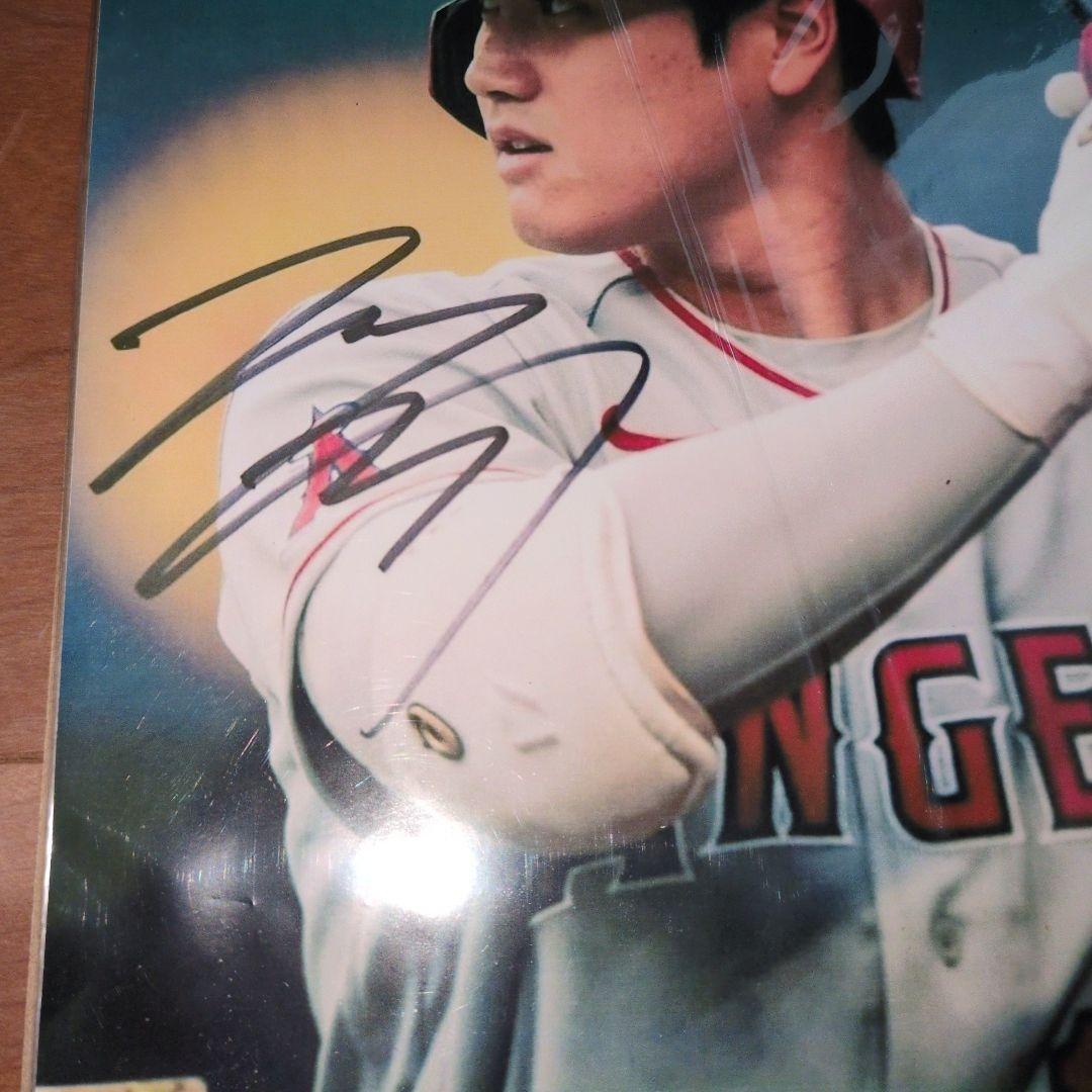 休日セール　大谷翔平 直筆サイン入り写真 エンゼルス 17　新品