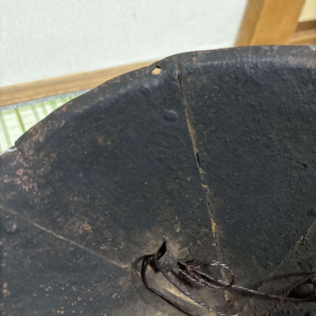 陣笠　サムライ　武具　帽子　戦国　工芸品　骨董品　時代物　鉄製