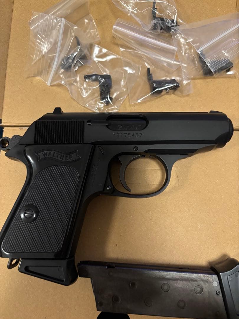 マルゼン ワルサー PPK ブラックモデル　ガスブローバックガン