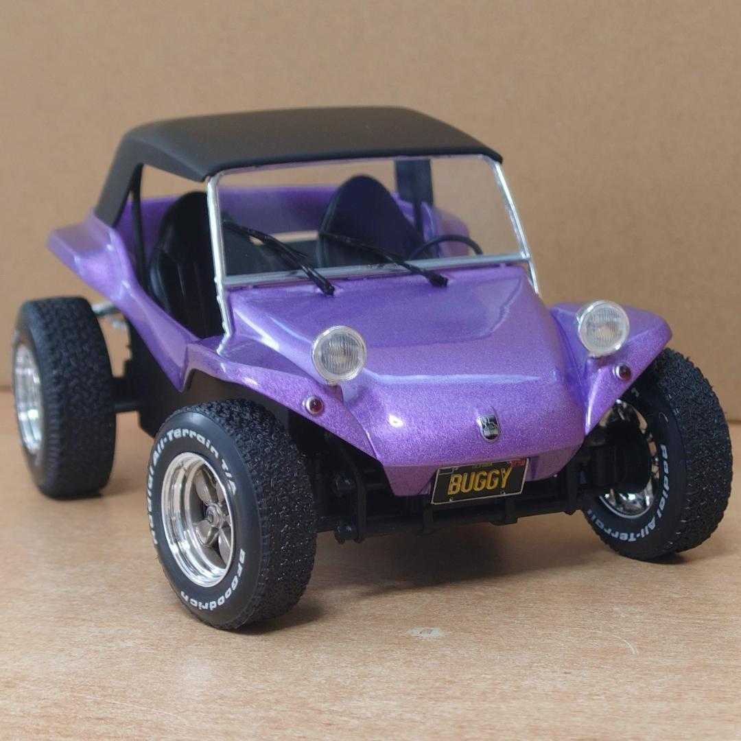 1/18 メイヤーズ マンクス バギー ソフトルーフ パープル ソリド製ミニカー