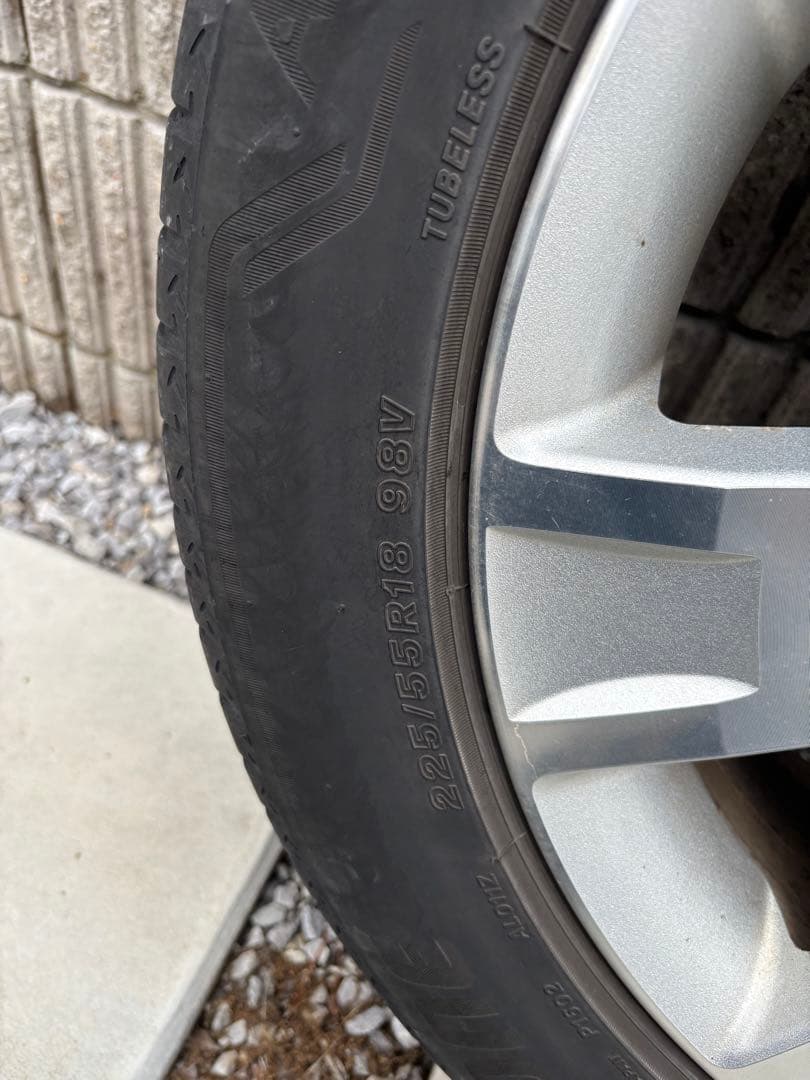 デリカd5 前期　純正ホイール&タイヤ　4本セット