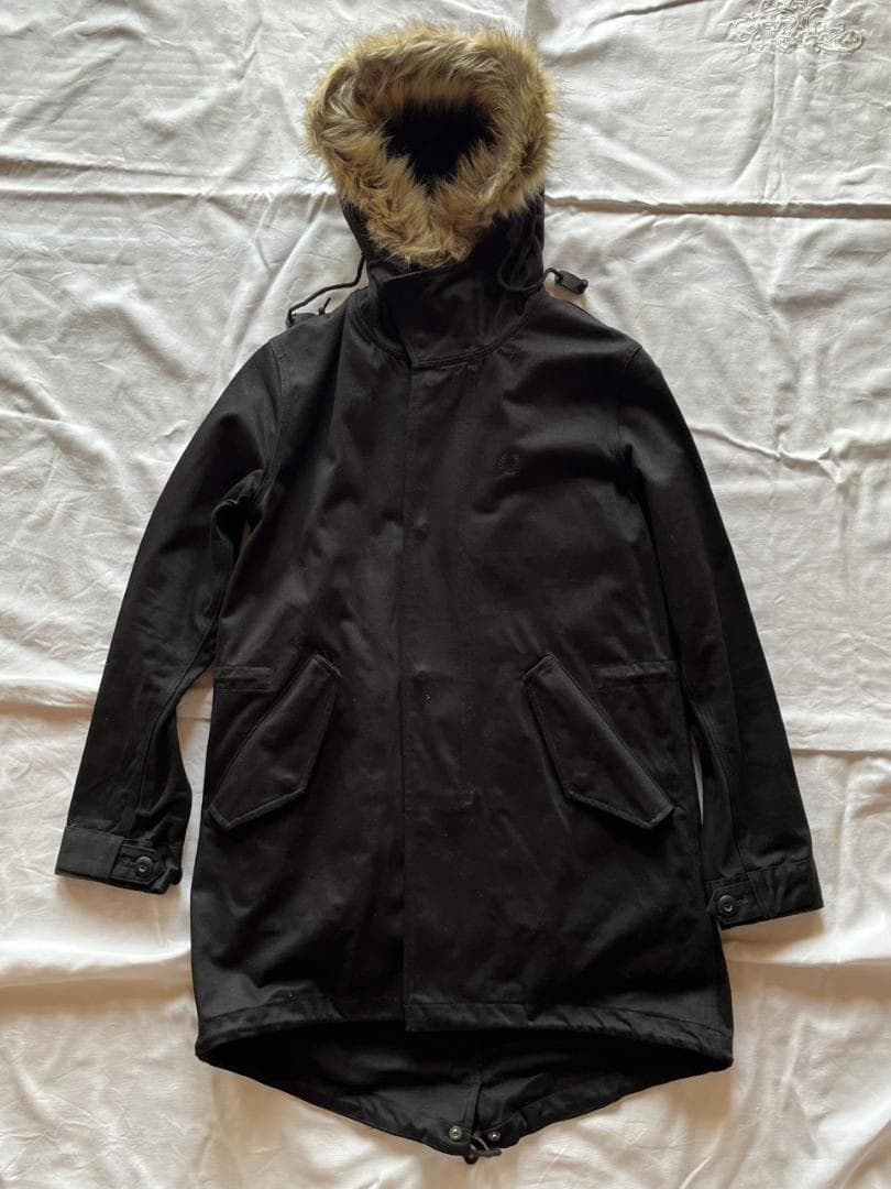 フレッドペリー フィッシュテールパーカー モッズコート ブラック XS